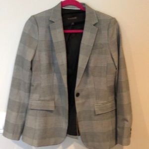 Banana Republic Long and Lean Plaid Jacket size 4